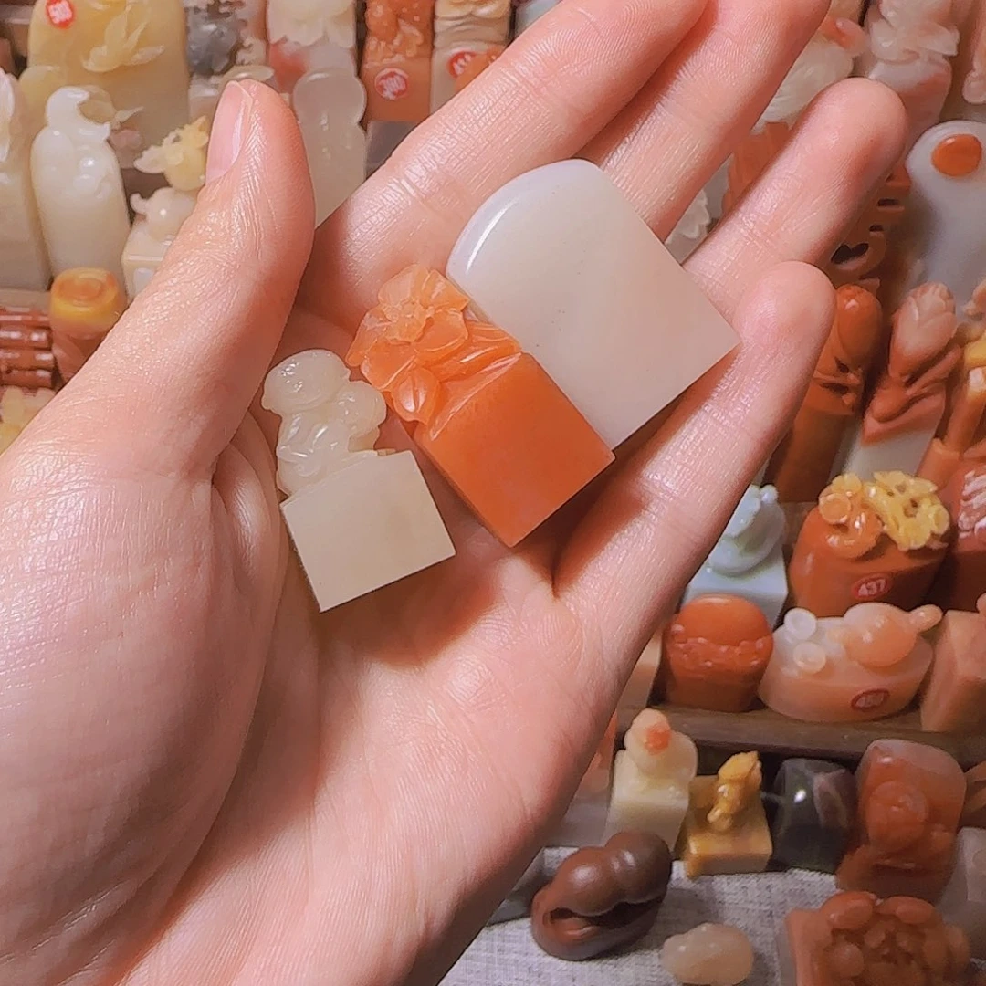 一***爸印石寿山石篆刻作品