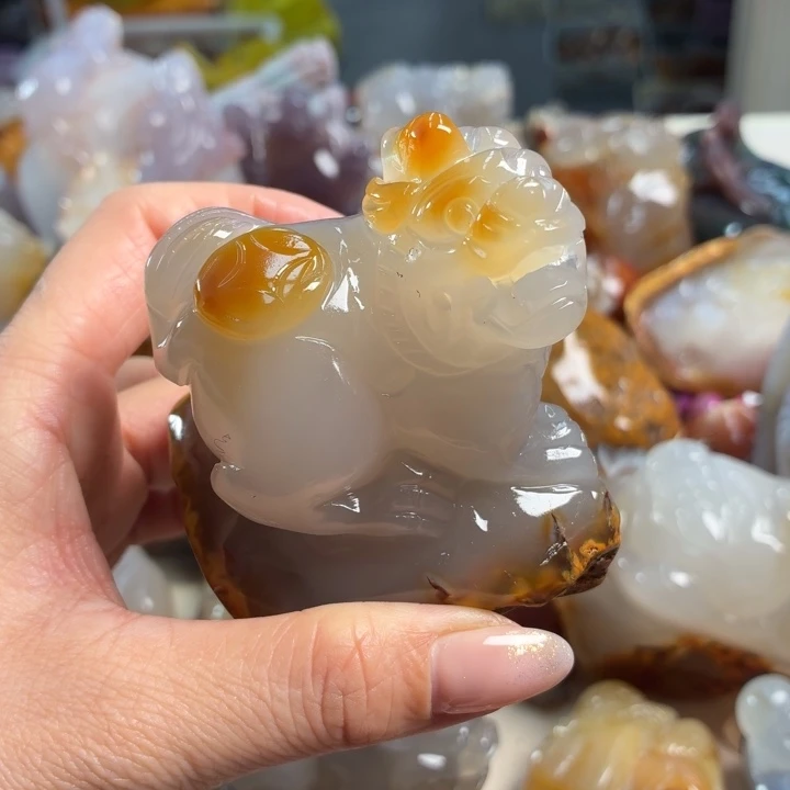 玛瑙/玉髓未镶嵌吊坠(不含链)