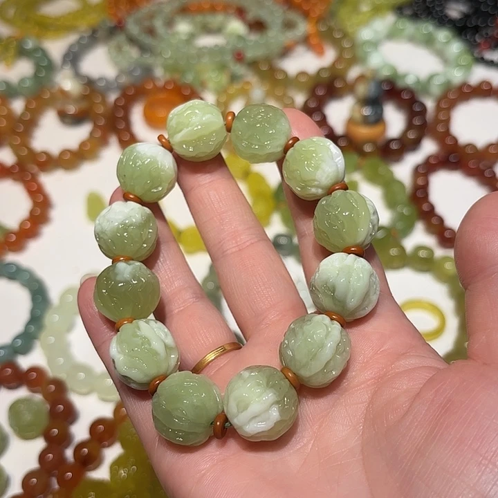 蛇纹石玉未镶嵌手串