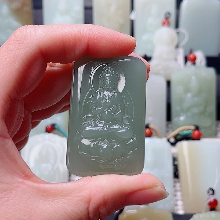 和田玉未镶嵌挂件