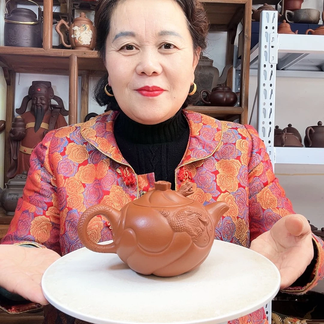 紫砂茶壶自**乐紫砂壶泡茶喝起来