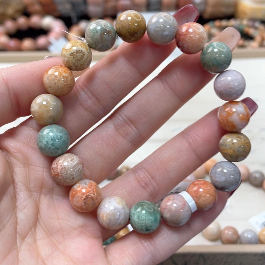 硅化珊瑚（珊瑚玉）手链未镶嵌清*103