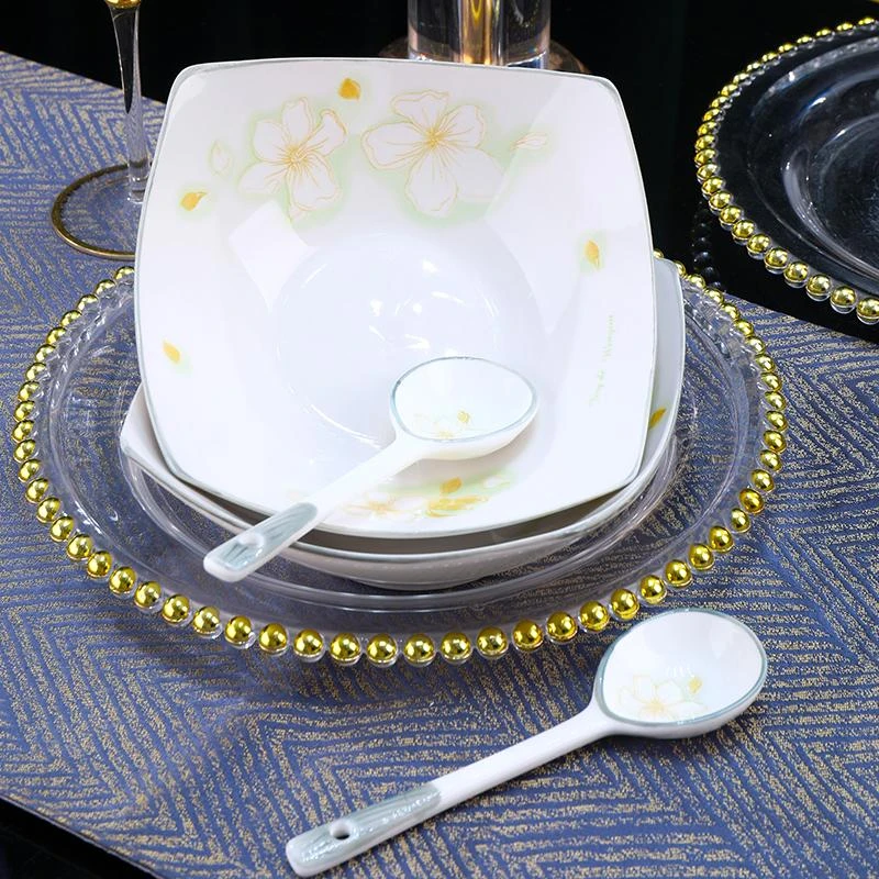 【黄金叶8英寸翘脚碗2只（送2勺子）】破损补发