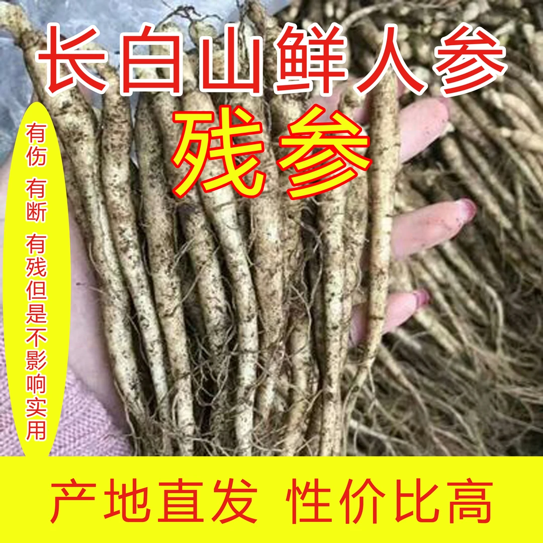 50-60支（残参）长白山产地直发包邮到家滋补煲汤性价比高
