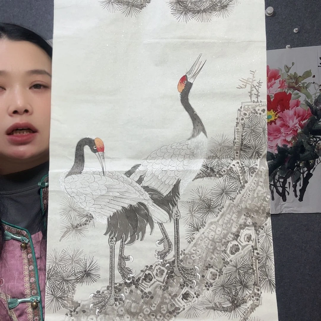 我***。纯手工手绘作品国画艺术