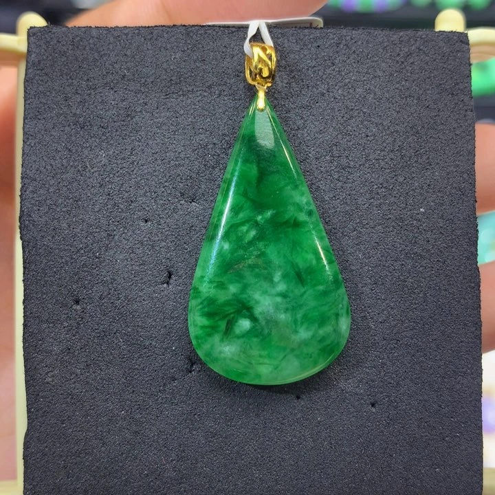 18K金镶嵌手链翡翠翡翠