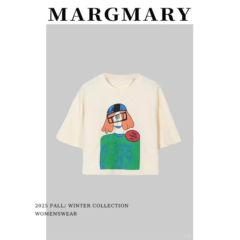 【安娜来了】2025春夏设计师新款休闲时尚百搭潮流舒适显瘦女孩T恤