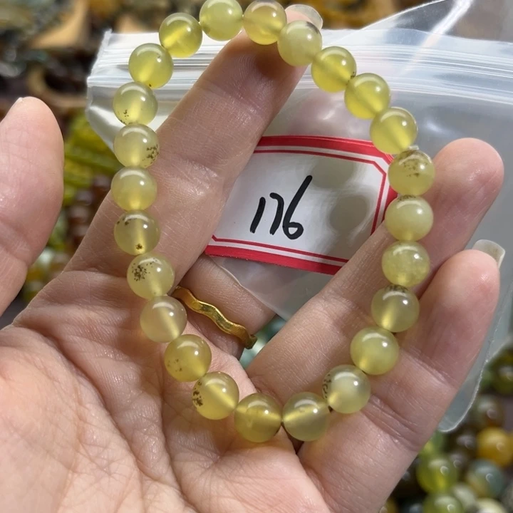 未镶嵌蛇纹石玉手链