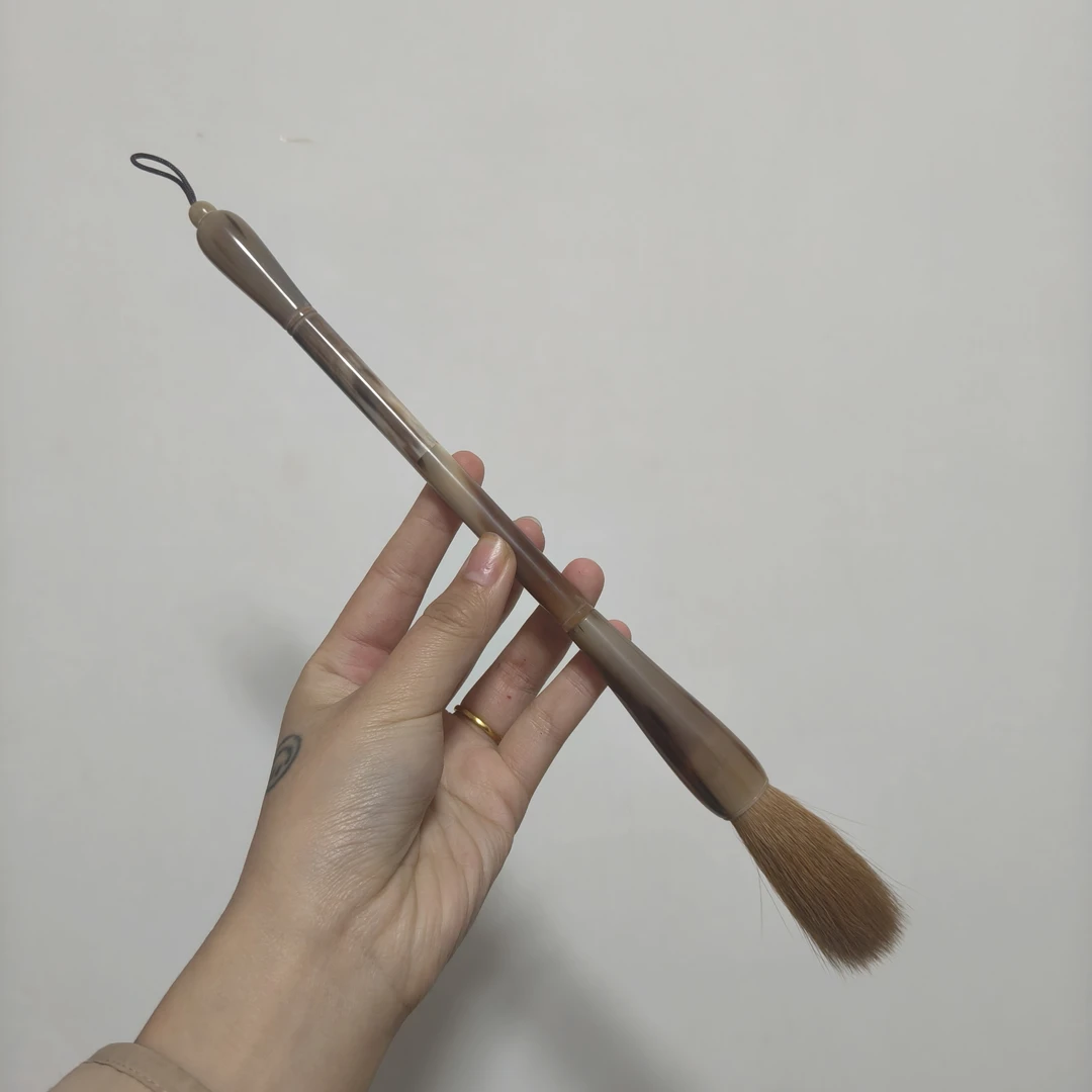 全牛角纯狼毫毛笔出峰6.0口径1.5㎝