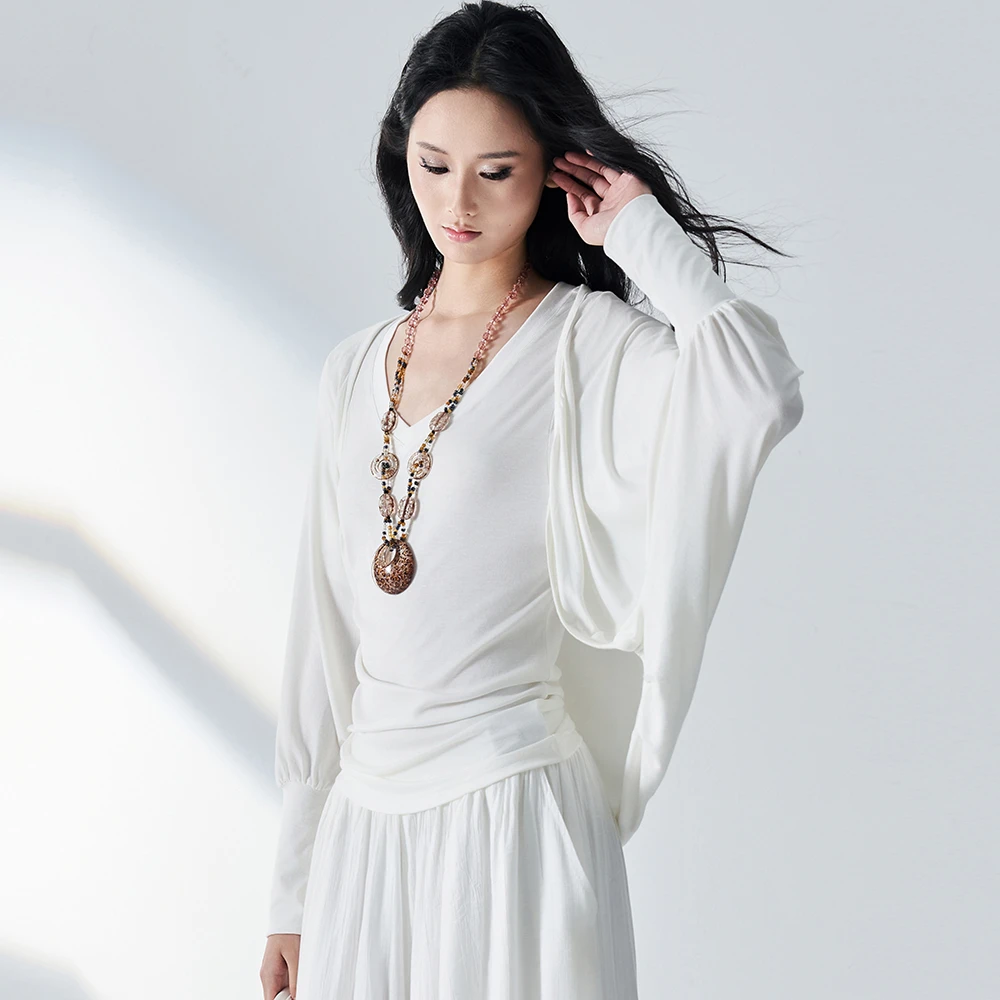 TUWHY【夏新品】“慕斯开衫”轻薄南瓜袖防晒空调针织开衫外套夏