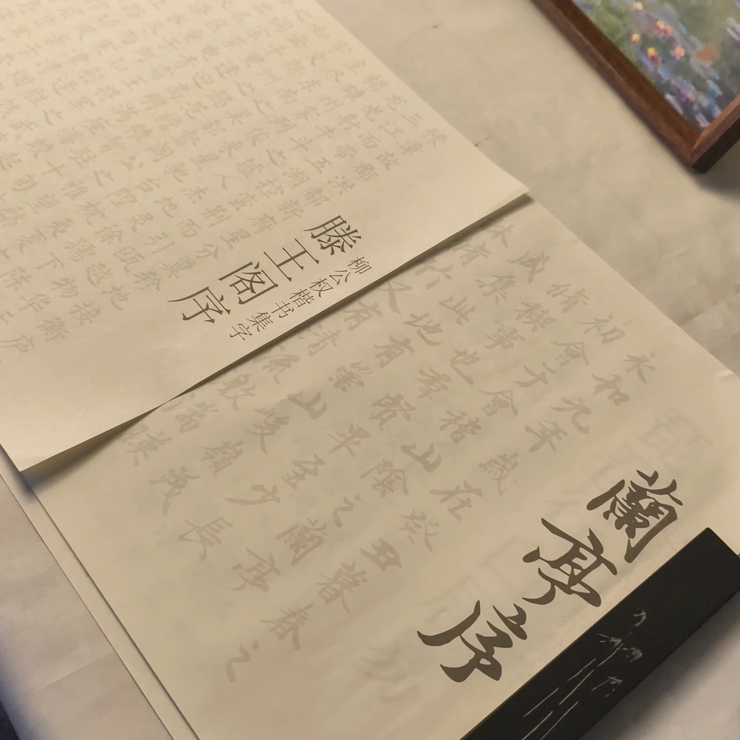 上新小楷兰亭序+滕王阁序毛笔临摹描红纸套装二十张