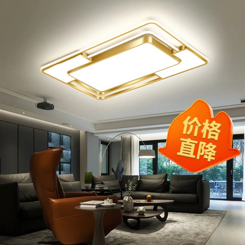 清仓餐厅客厅吸顶灯家用百搭简约长方形客厅灯大气大灯房间轻奢
