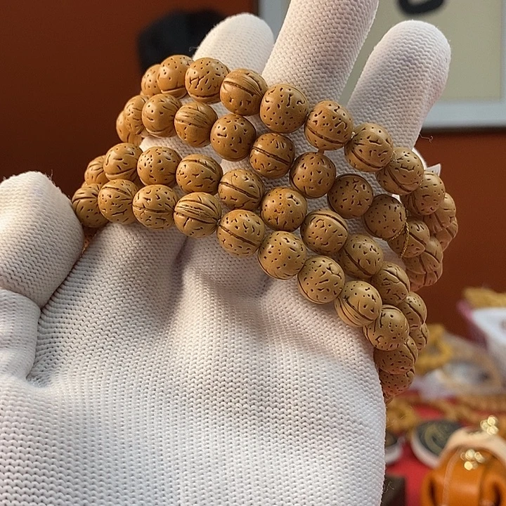 桃核手串A123 小尺寸1.0 抛光