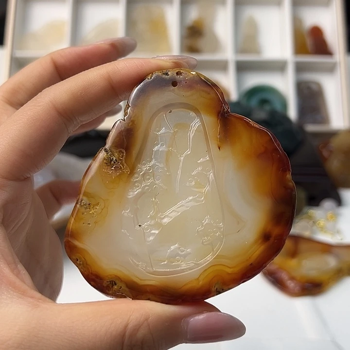 玛瑙/玉髓颈饰合金