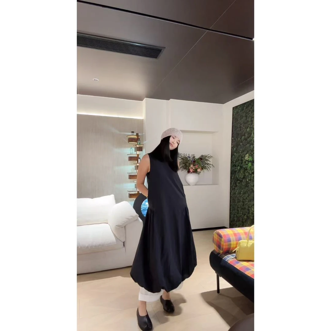 【小赫本花苞裙】MUAN定制背心裙宽松简约长裙连衣裙女YJ-23772-1