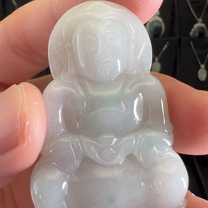 颈饰未镶嵌翡翠天然翡翠
