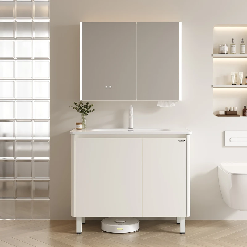 【国补15%】心海伽蓝沐白系列PRO版4572款落地不锈钢浴室柜送龙头