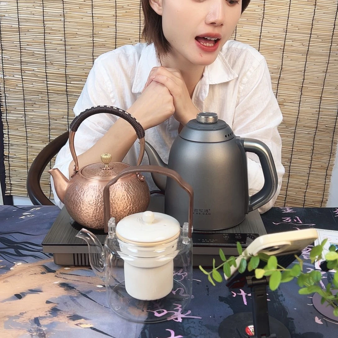 ****‍手工艺品琉璃微可道纯钛烧水壶