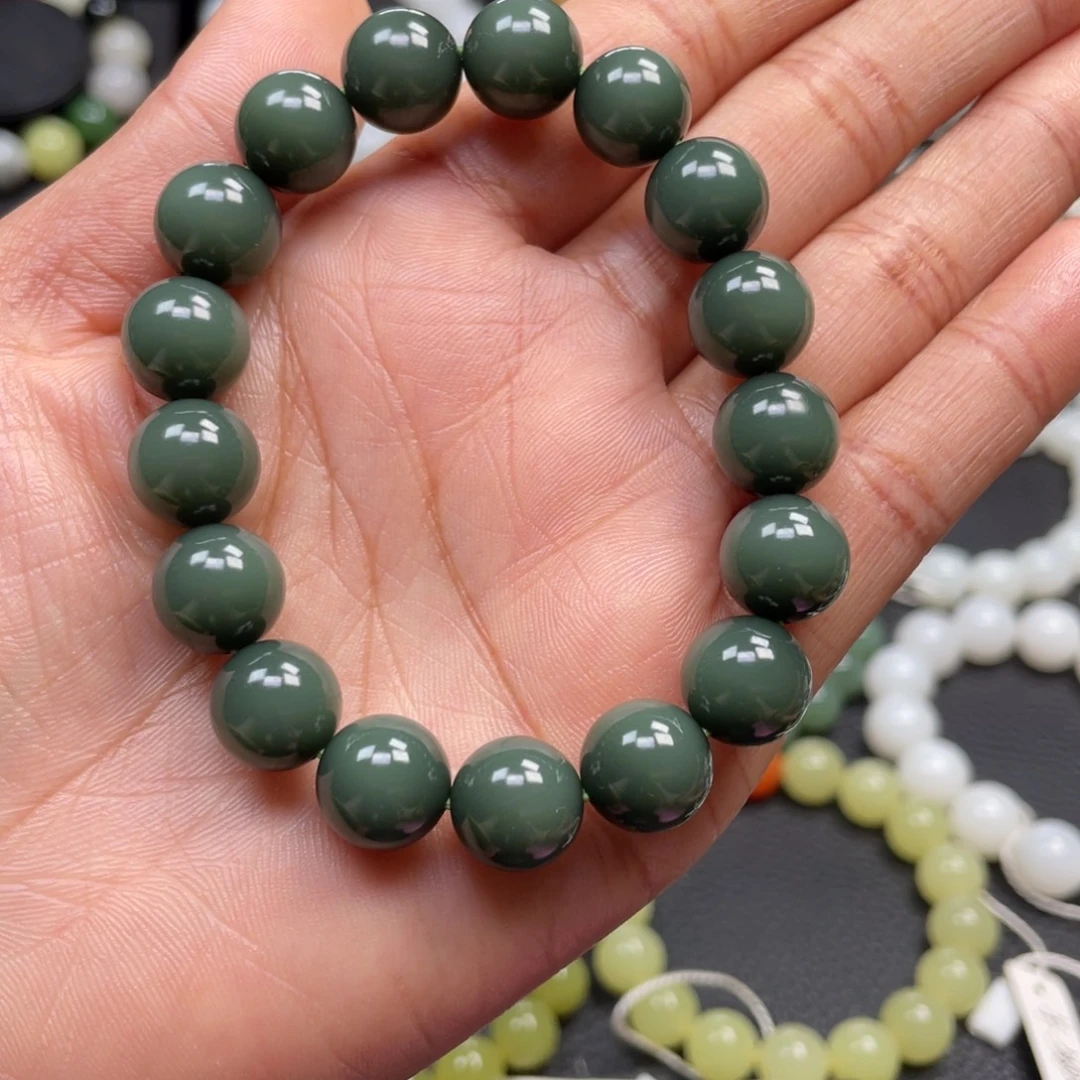 和田玉未镶嵌手链