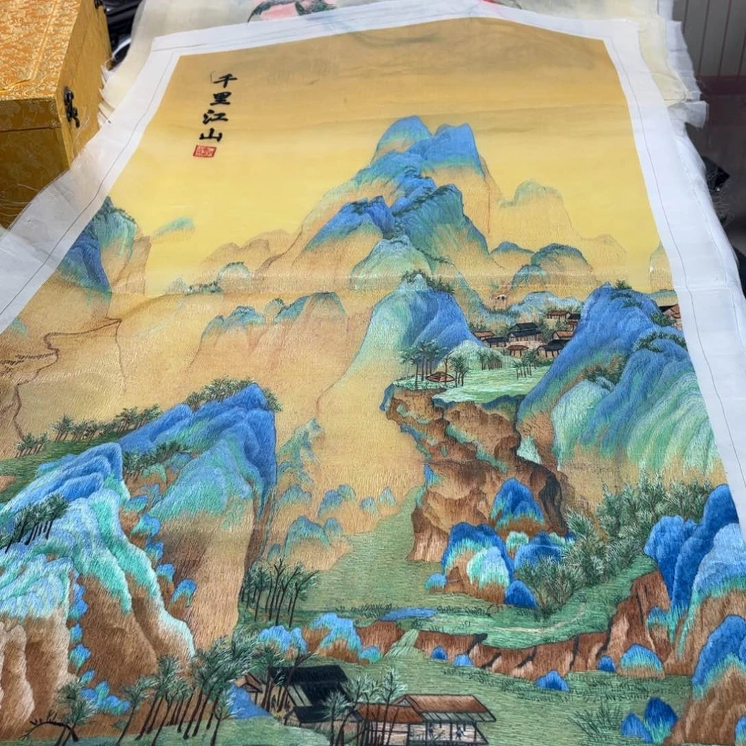 刺绣詹****德纯手工苏绣打造全网最高