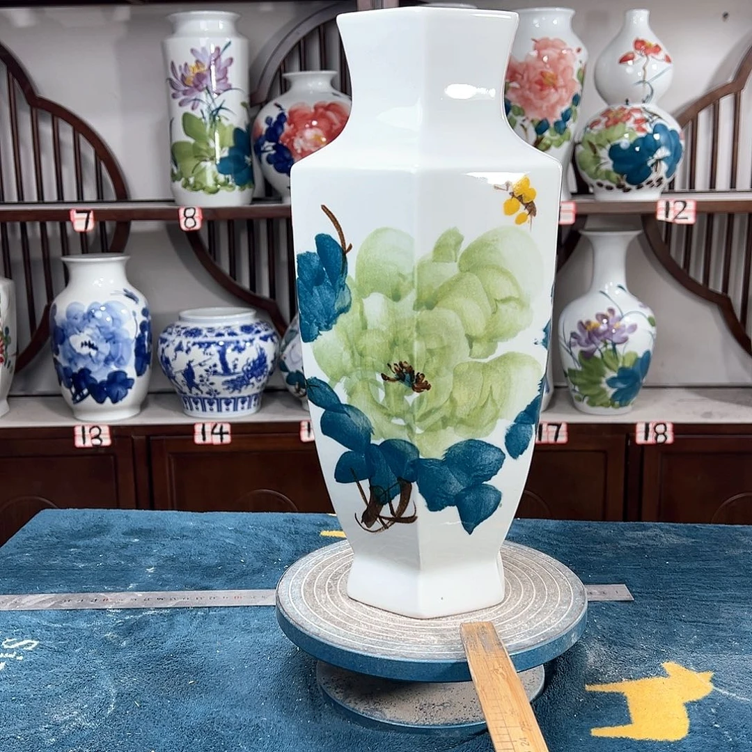 摆件景德镇陶瓷6绿牡