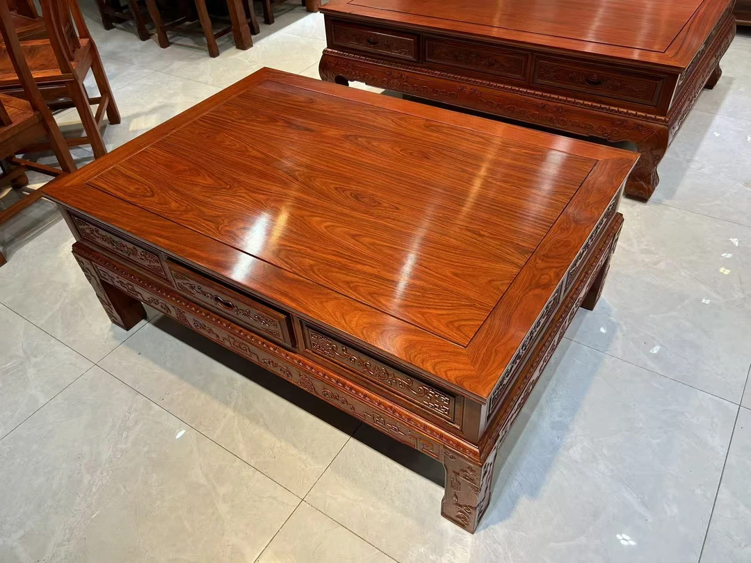 刺猬紫檀茶几128/88国标红木家具