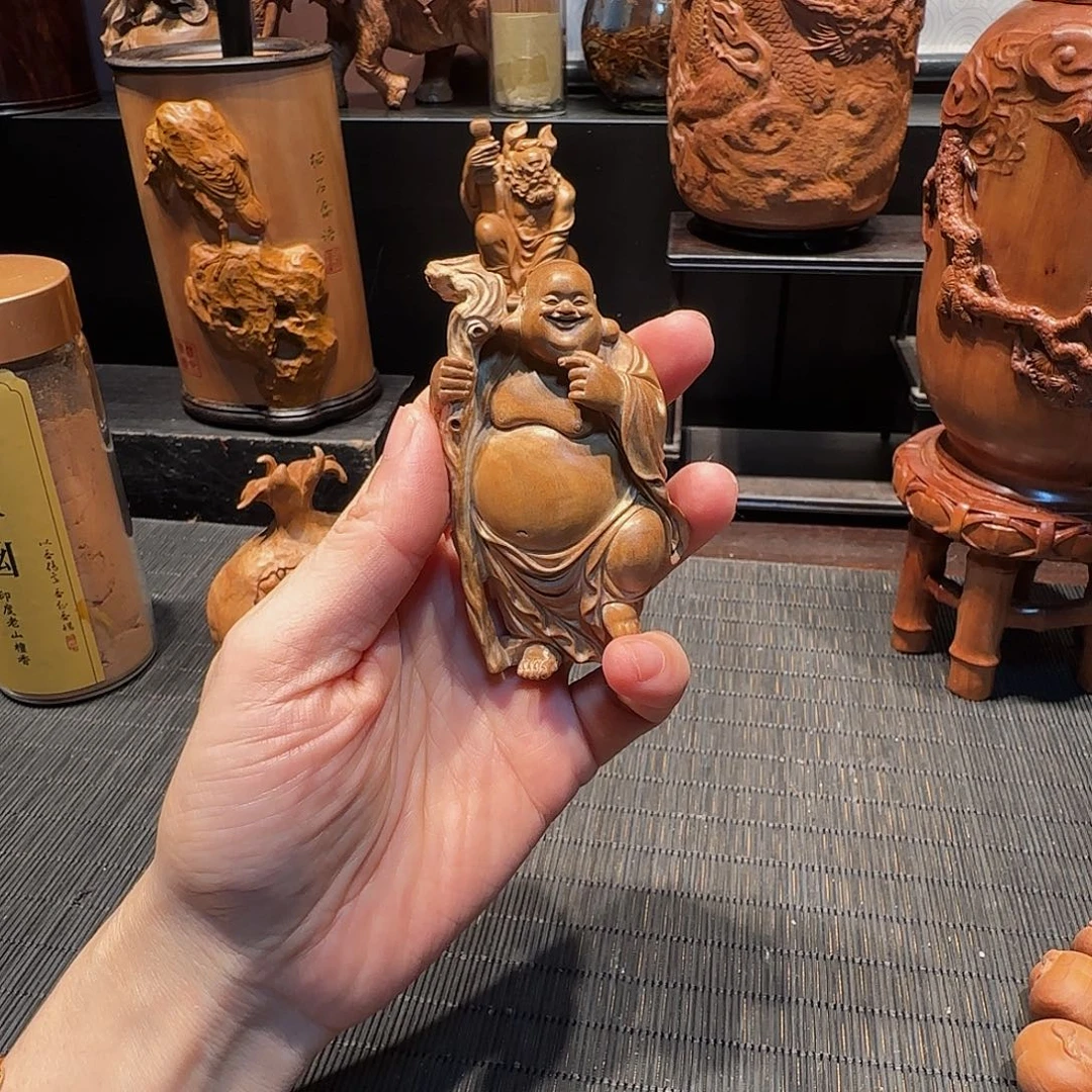 愉****檀香木老山檀香弥勒