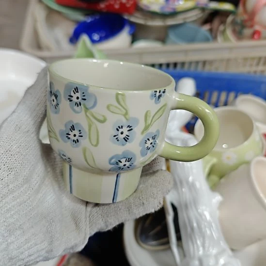 杯子瓷陶瓷餐具杯碗盘微瑕介意慎拍