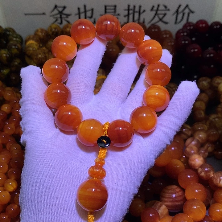 松木手串/手链1.8*32 颗手持包浆高货