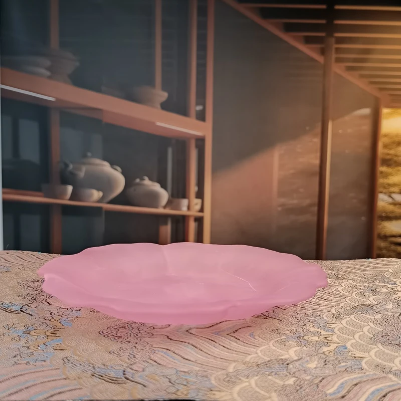 阿七的器 琉璃粉色壶承-A10746