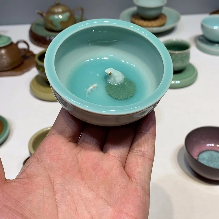 龙泉青瓷手工粉青