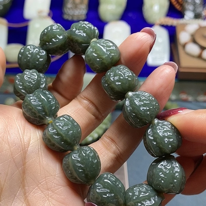 和田玉未镶嵌手链