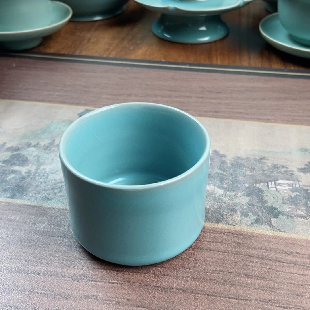 摆件陶原产地原矿汝瓷～茶器