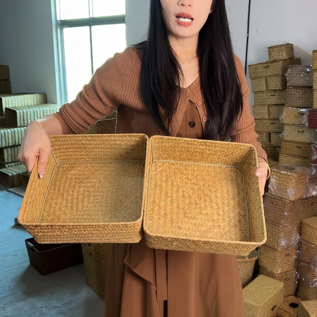 草编草编包/草编收纳盒微瑕疵