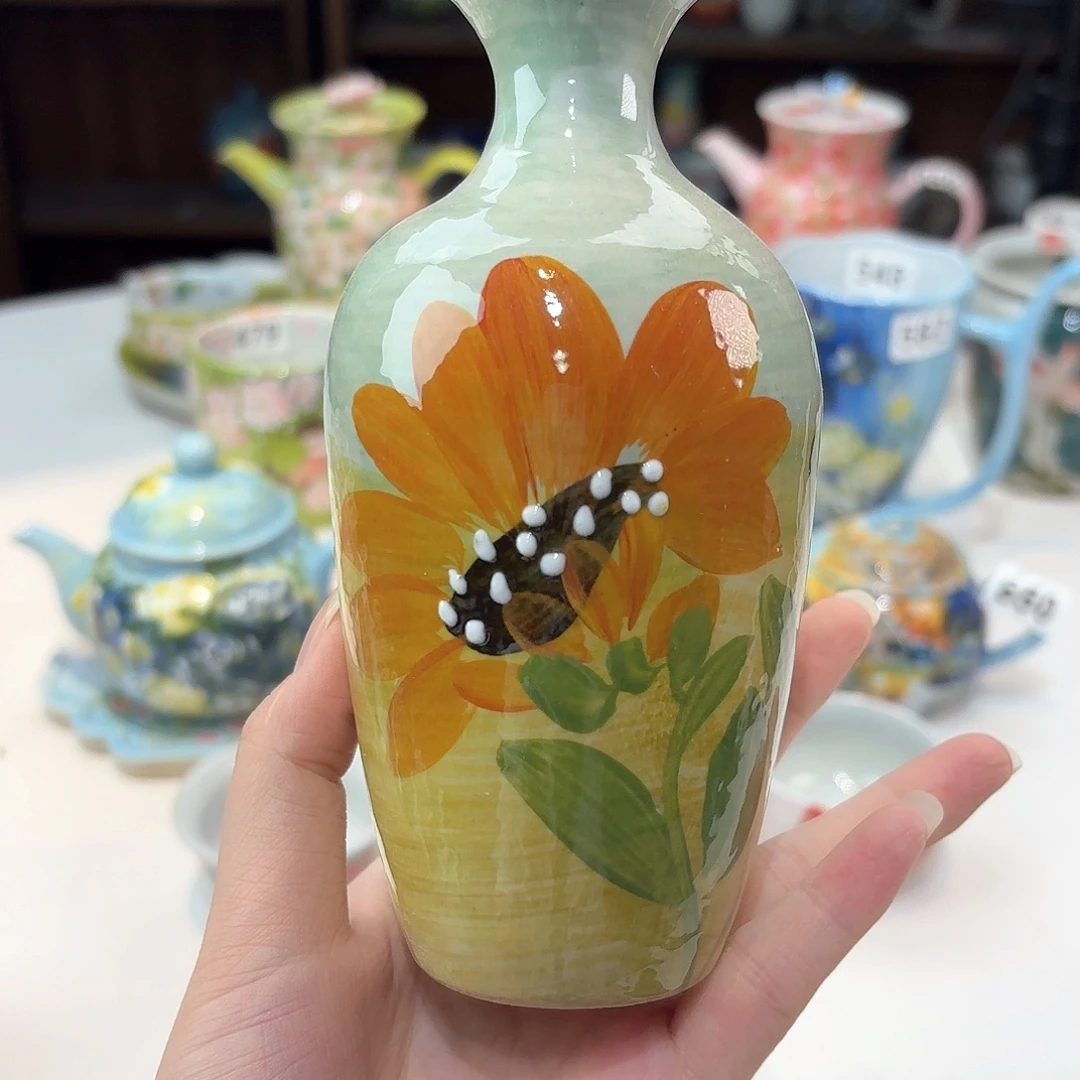 景德镇手绘高温釉下彩陶瓷茶具