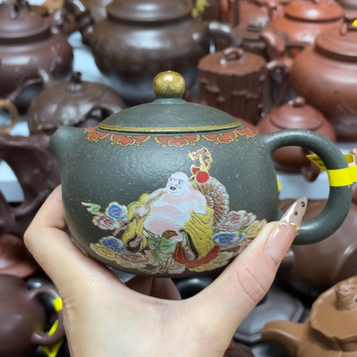 茶壶底槽青紫砂藝術作品