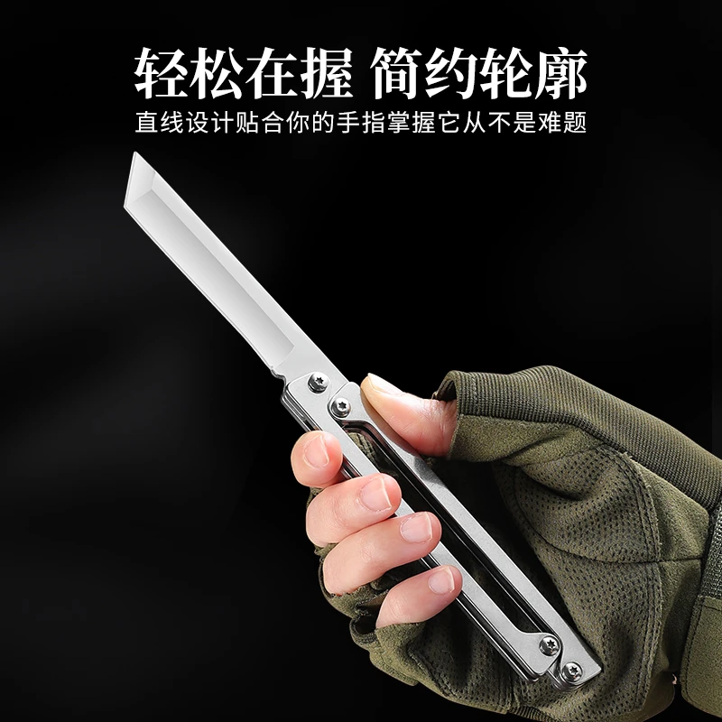 许小阳全钢户外小刀多功能便携折叠吃肉刀露营烧烤小刀家用水果刀