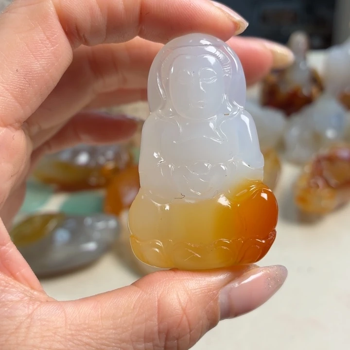 玛瑙/玉髓未镶嵌吊坠(不含链)