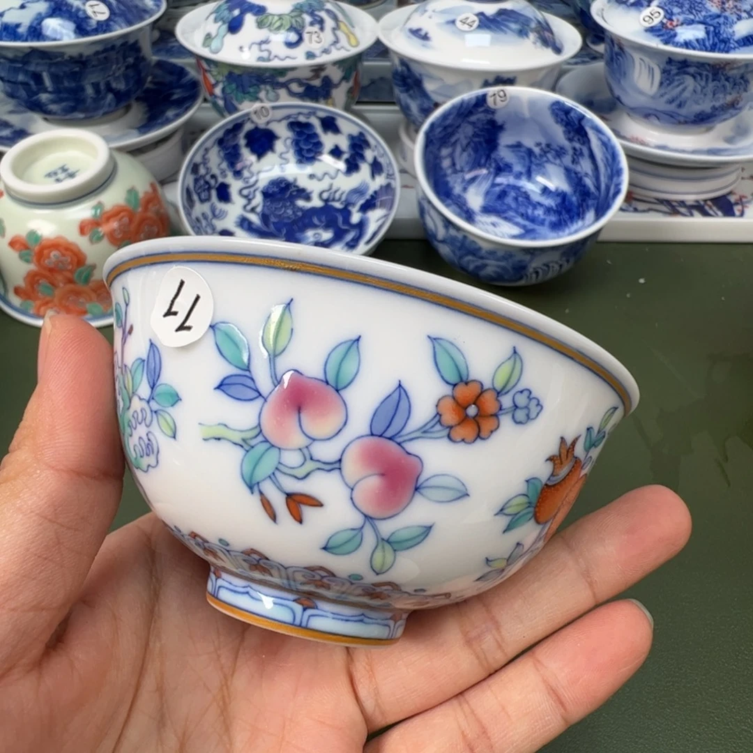 陶瓷景德镇纯手工纯手绘茶具木木11