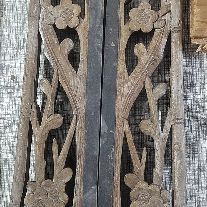 香榧木手工人物木雕花板