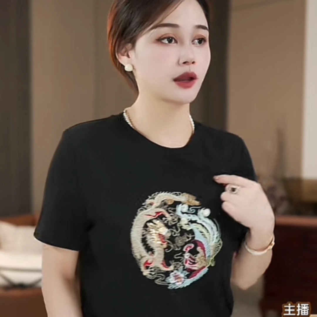 【HX399】时尚宽松百搭潮流休闲春夏韩版T恤宽松版