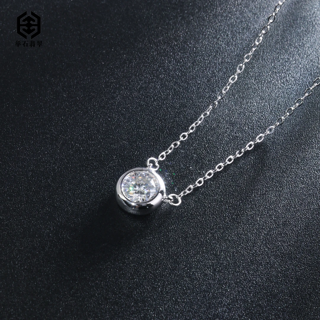 925银莫桑石银制品 【举石臻品】TH0225-9819-110莫桑钻吊坠（一件）M