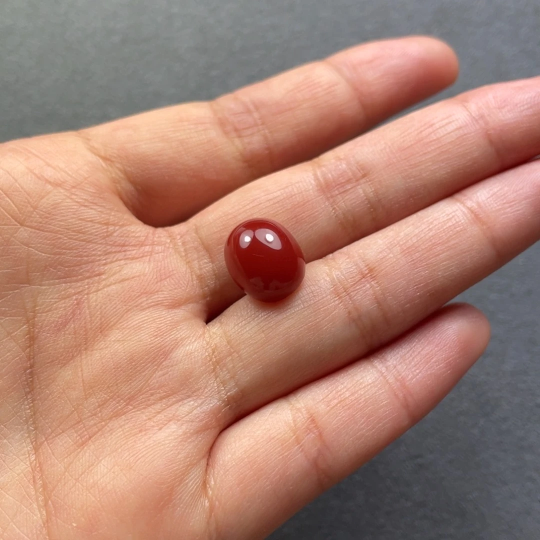 南红玛瑙配饰未镶嵌13.1mm