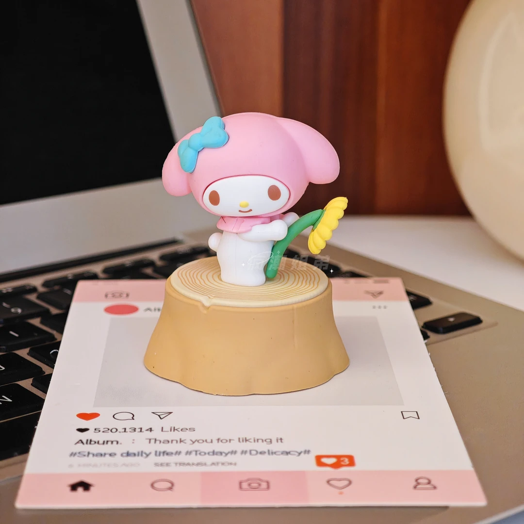 三丽鸥摆件可爱卡通女孩生日礼物网红公仔玩偶美乐蒂玉桂狗
