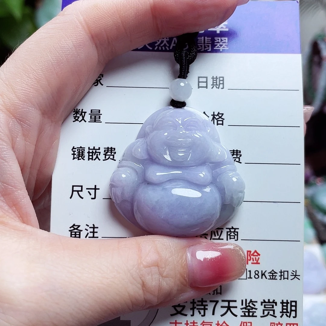 翡翠未镶嵌颈饰佛公15