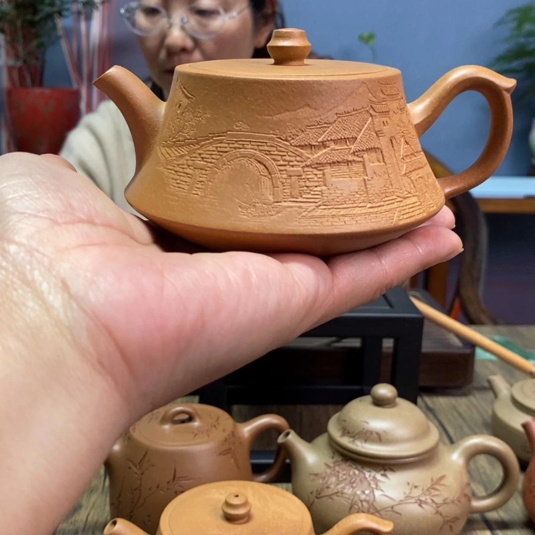 段泥茶壶冬*_黄金段柱础