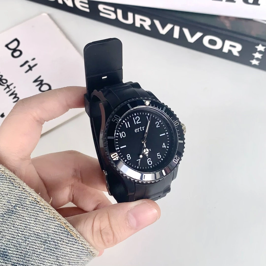 男款学生考试专用防水夜光指针静音手表考试专用指针简约石英手表