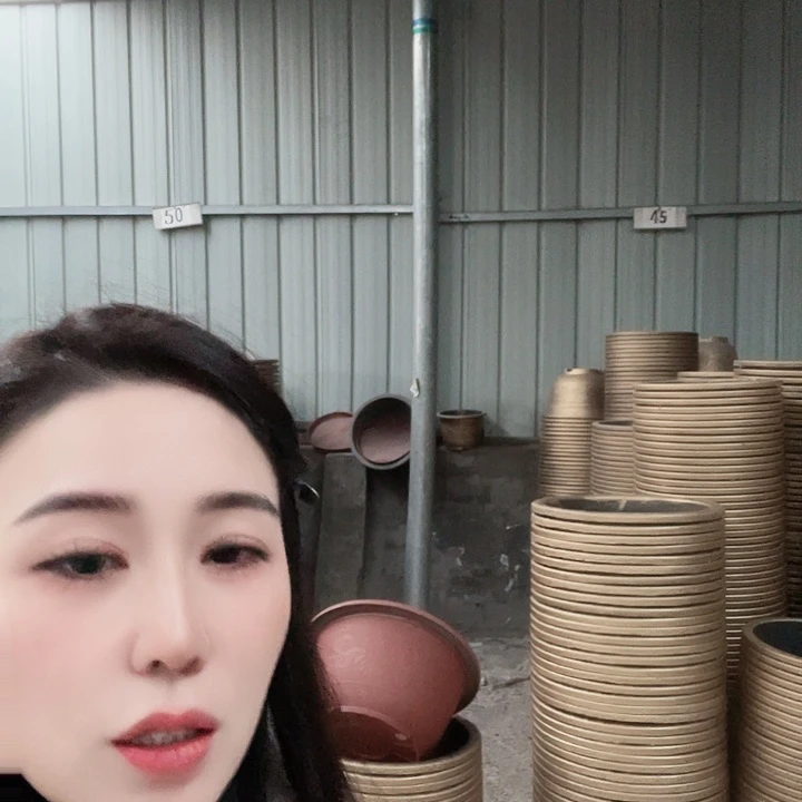 圆50口径花盆两个