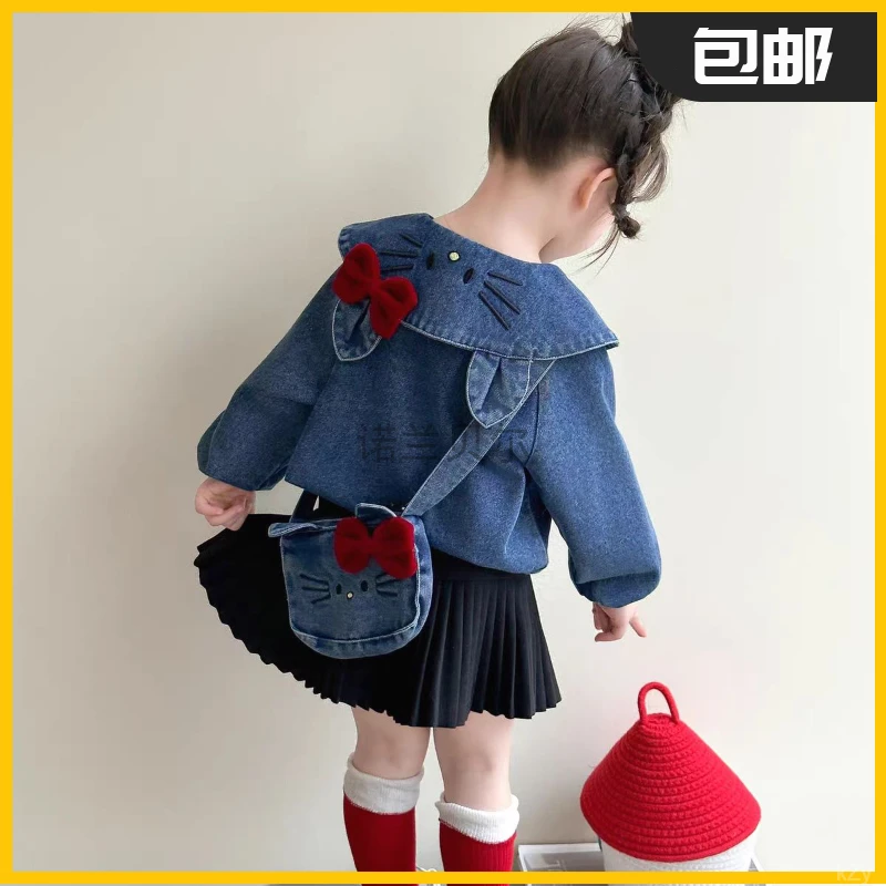 女童牛仔外套秋季2025新款洋气儿童巨好看秋装女宝宝春秋上衣秋款
