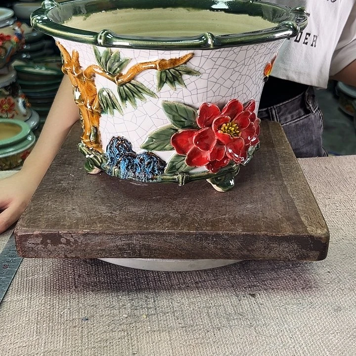 泳坤堂石湾盆陶瓷
